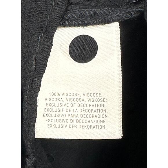 Anthropologie Ettwa Greenbrier Embroidered Romper Black Short Sleeve Bohemian XS - Picture 7 of 9